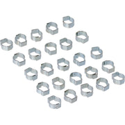 MCS Crimp hose clamp 7/16 (11.18mm) ID - Zinc