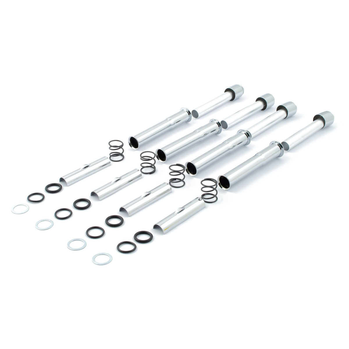 MCS Complete 66-E79 Shovel pushrod cover kit - Chrome