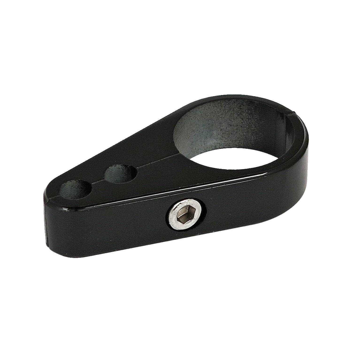 MCS 2-piece frame cable clamp - Throttle/Idle - Black