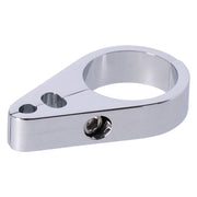 MCS 2-Piece frame cable clamp - Throttle/Idle/Brake - Chrome