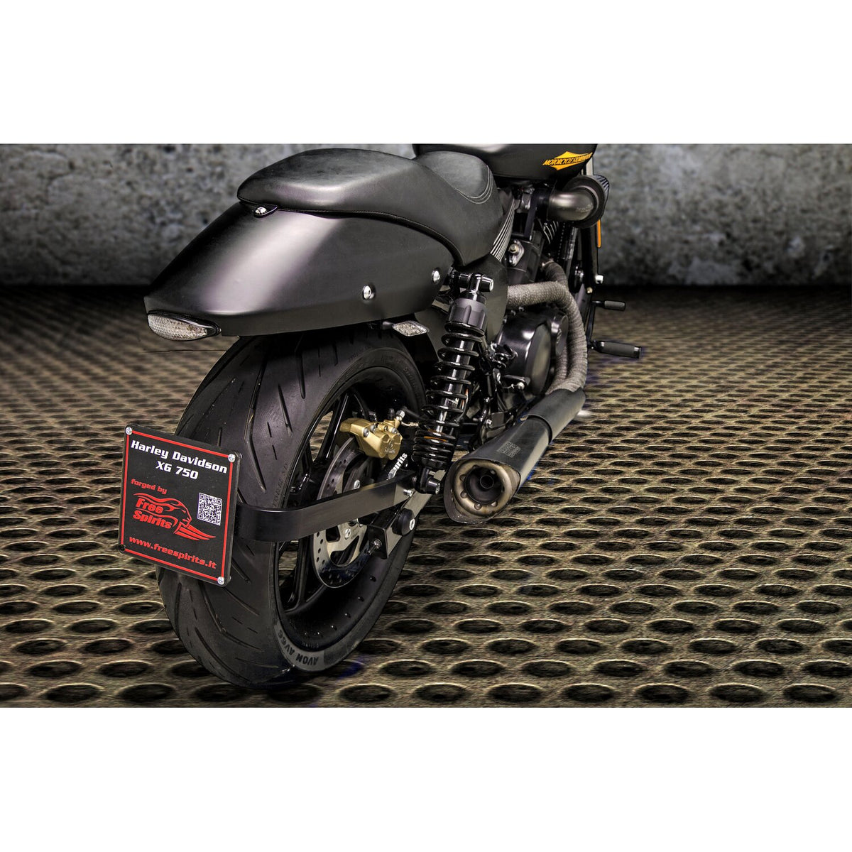 Free Spirits XG Street license plate bracket kit - Black