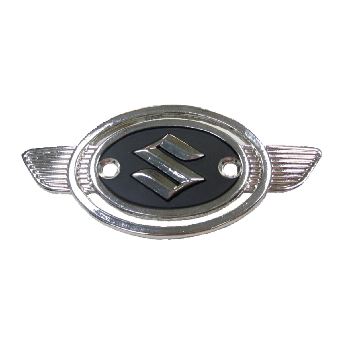 MCS Suzuki fuel tank emblem silver/black