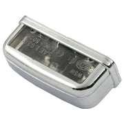 MCS License plate light stockk chrome - ECE appr