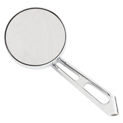 MCS Mini-round aluminum mirror - Chrome short stem l&r