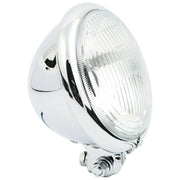 MCS Bates style 5-3/4" headlamp - bottom mount - Chrome