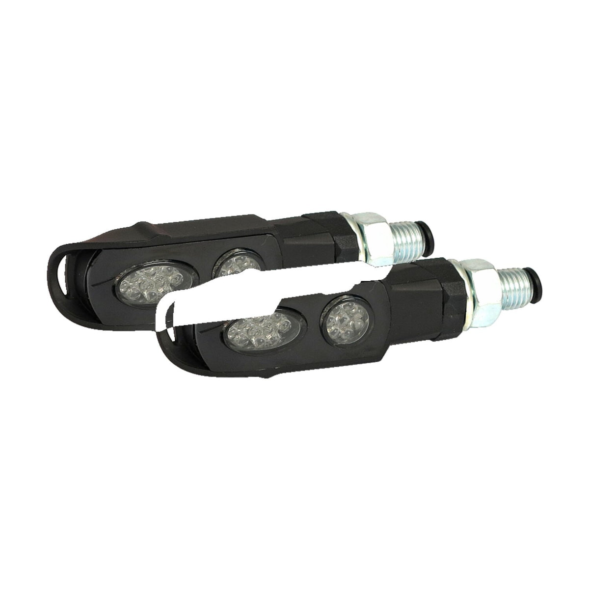 MCS Cluster LED turn signals - Black - Smoke lens