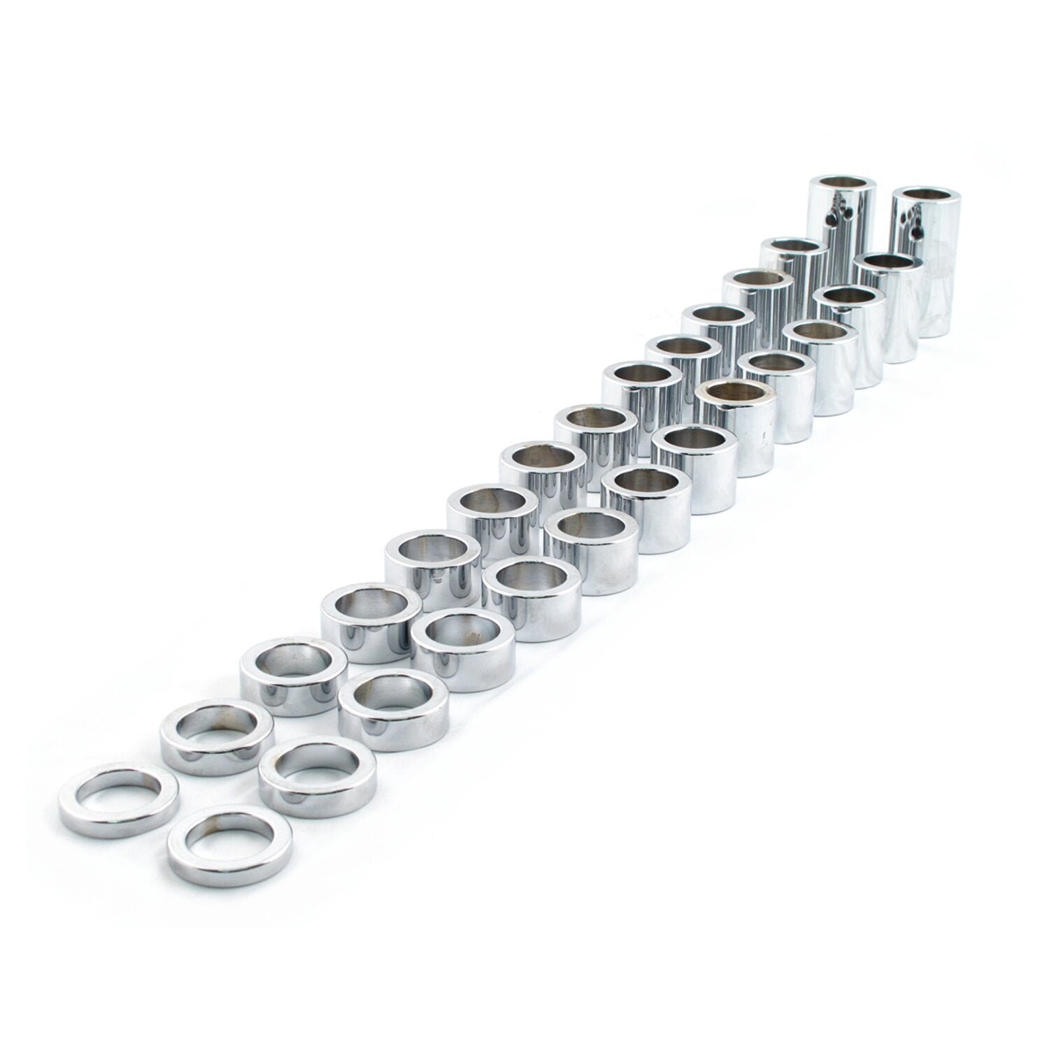 Paughco Chrome steel axle spacer kit
