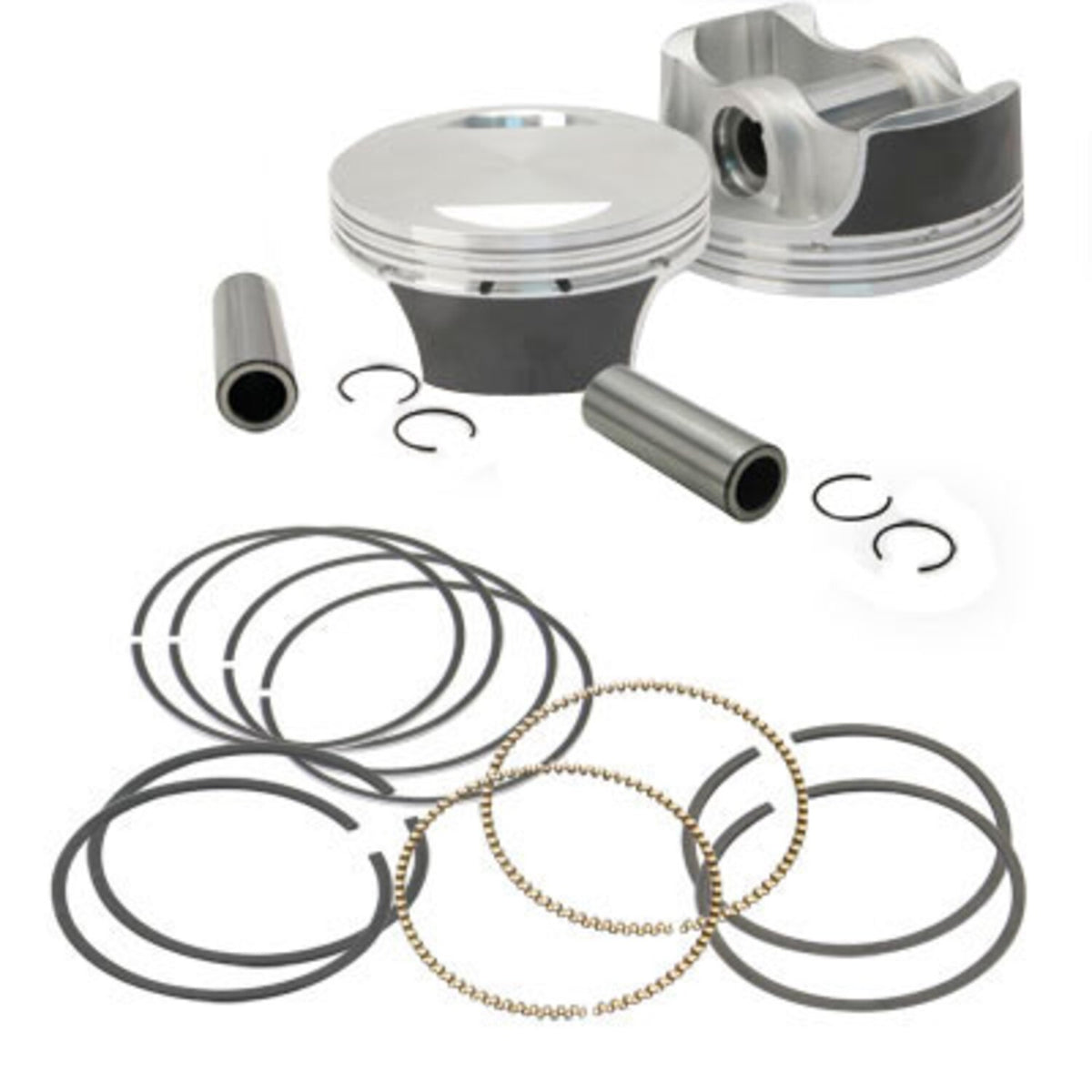 S&S 3.927" bore forged piston & ring kit - Std
