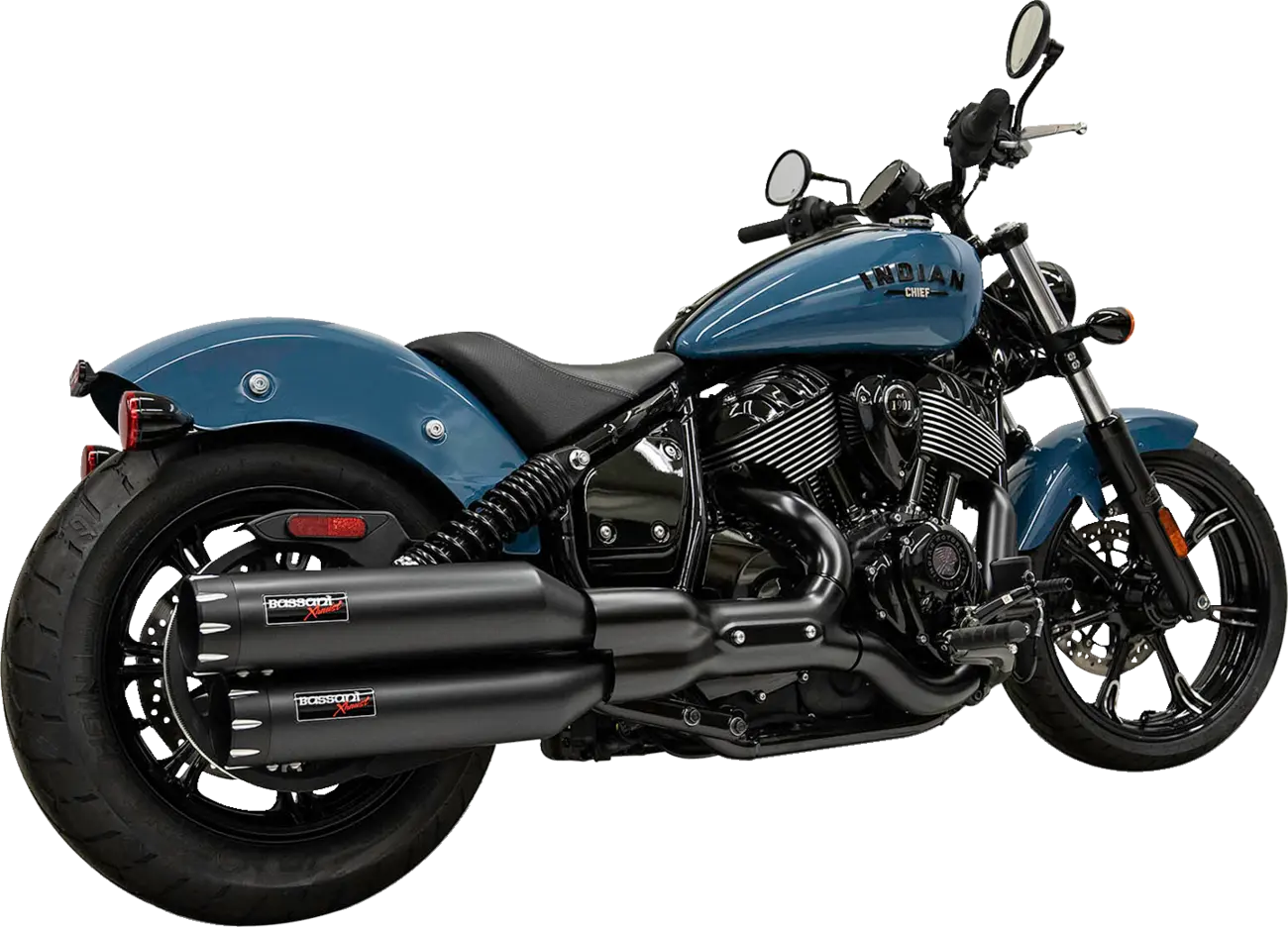 Bassani Xhaust 4" Slip-on Mufflers In Black