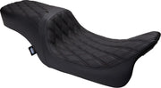 Drag Specialties Performance Predator 2-up Seat - For Harley Davidson