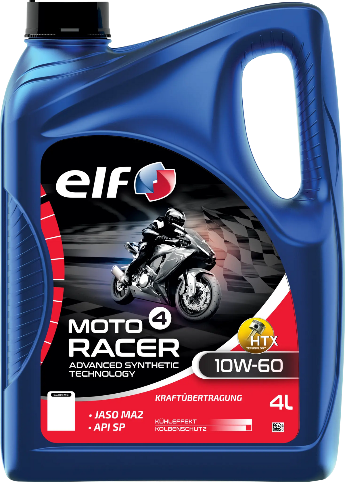 ELF Moto 4 Racer 10W-60 Advanced Synthetic Engine Oil 4L