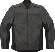 Icon Motorhead3™ Leather Motorcycle Jacket - Black