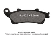 Ebc Sfac Carbon Series Scooter Brake Pads - Front