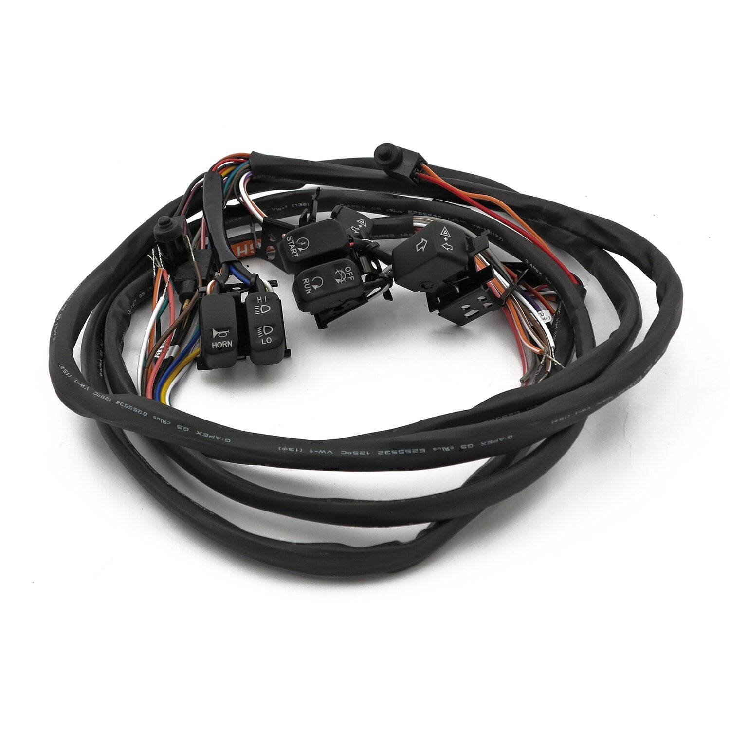 MCS Handlebar switch & wiring kit - Radio - Black