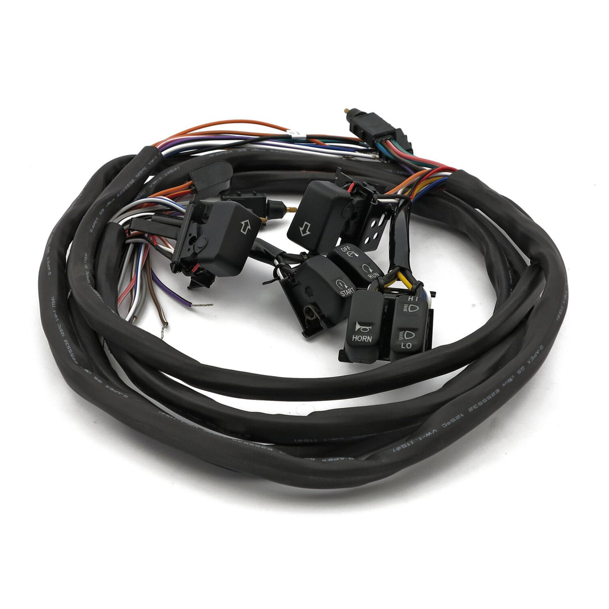 MCS Handlebar switch & wiring kit - Radio - Black