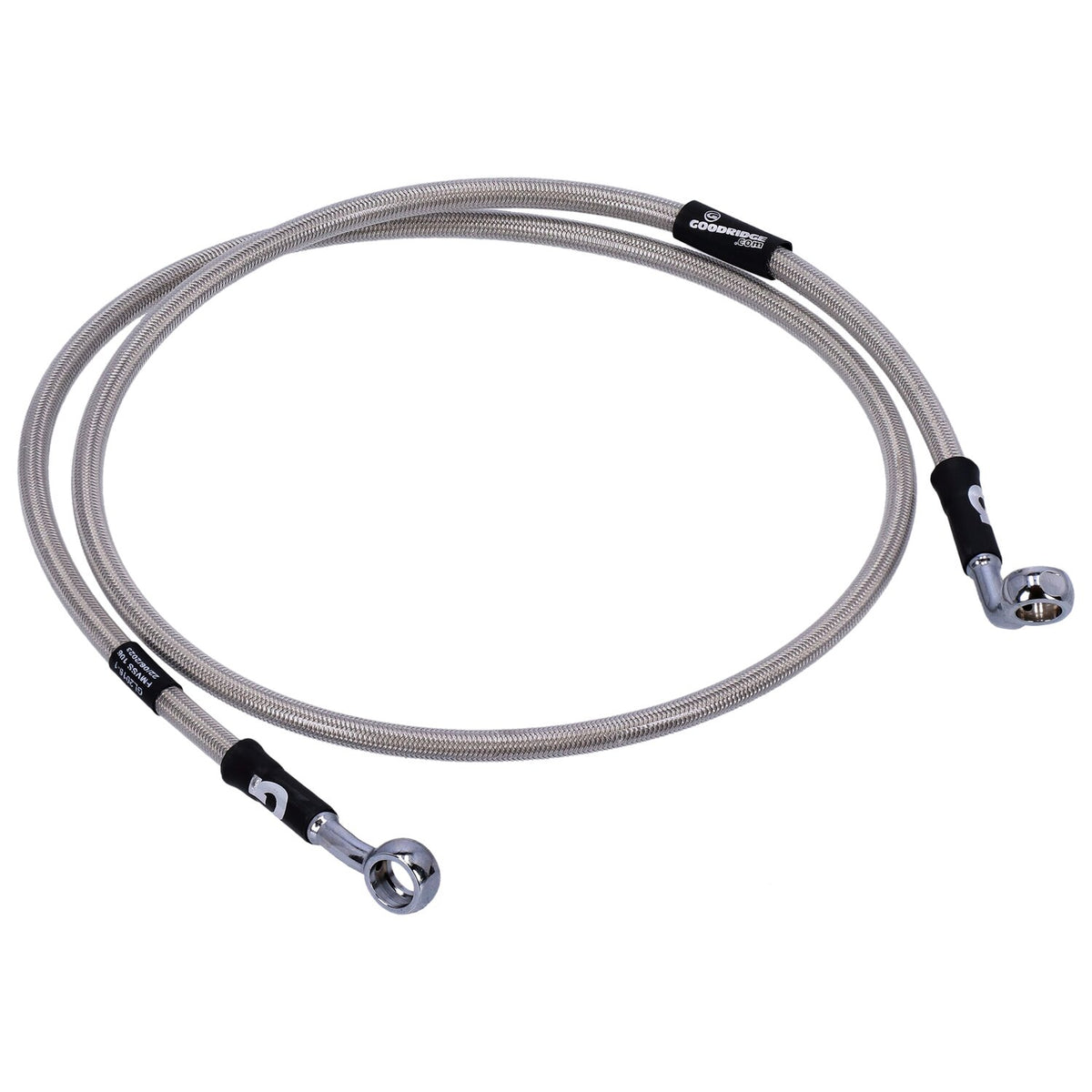 MCS by Goodridge brake line front stainless clear coated