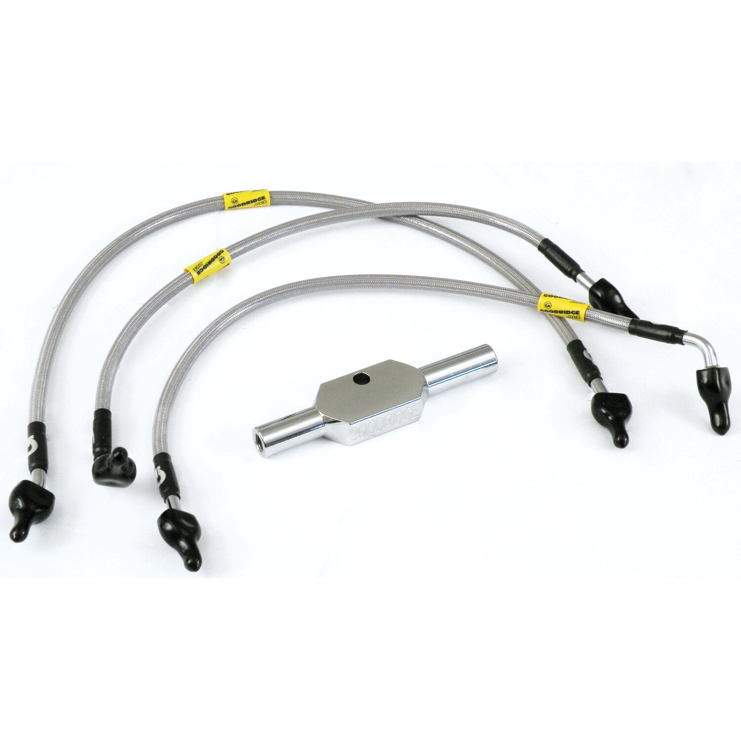 MCS by Goodridge brake line rear stainless clear coated
