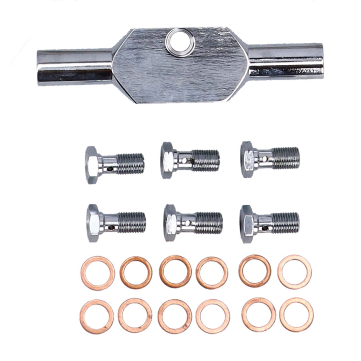 MCS by Goodridge brake line front stainless clear coated