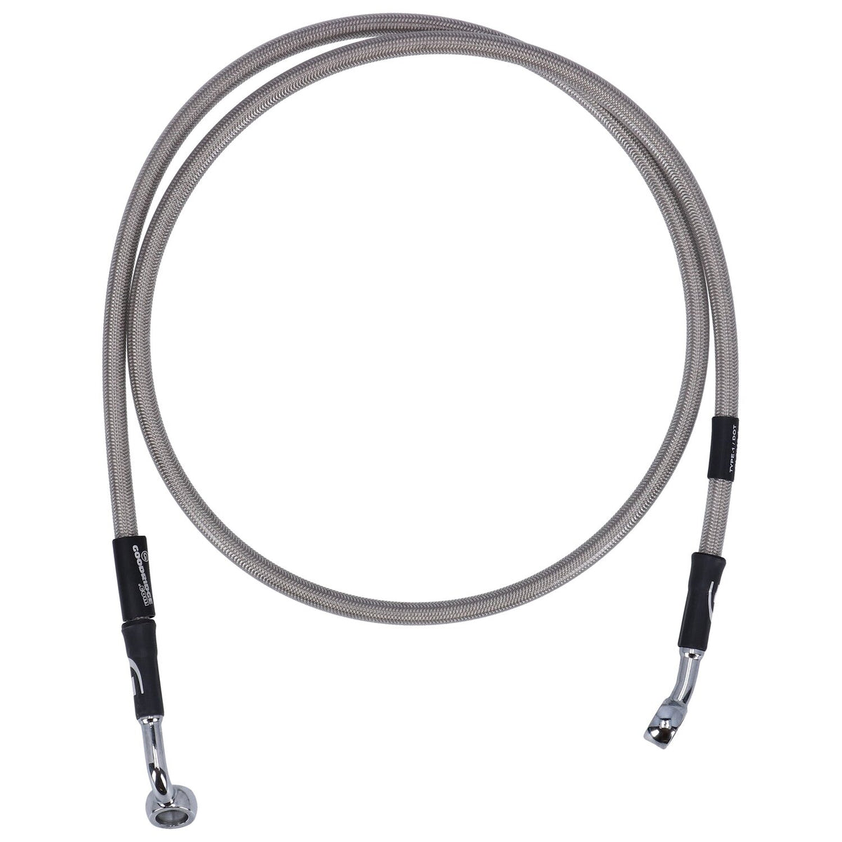 MCS by Goodridge brake line front stainless clear coated