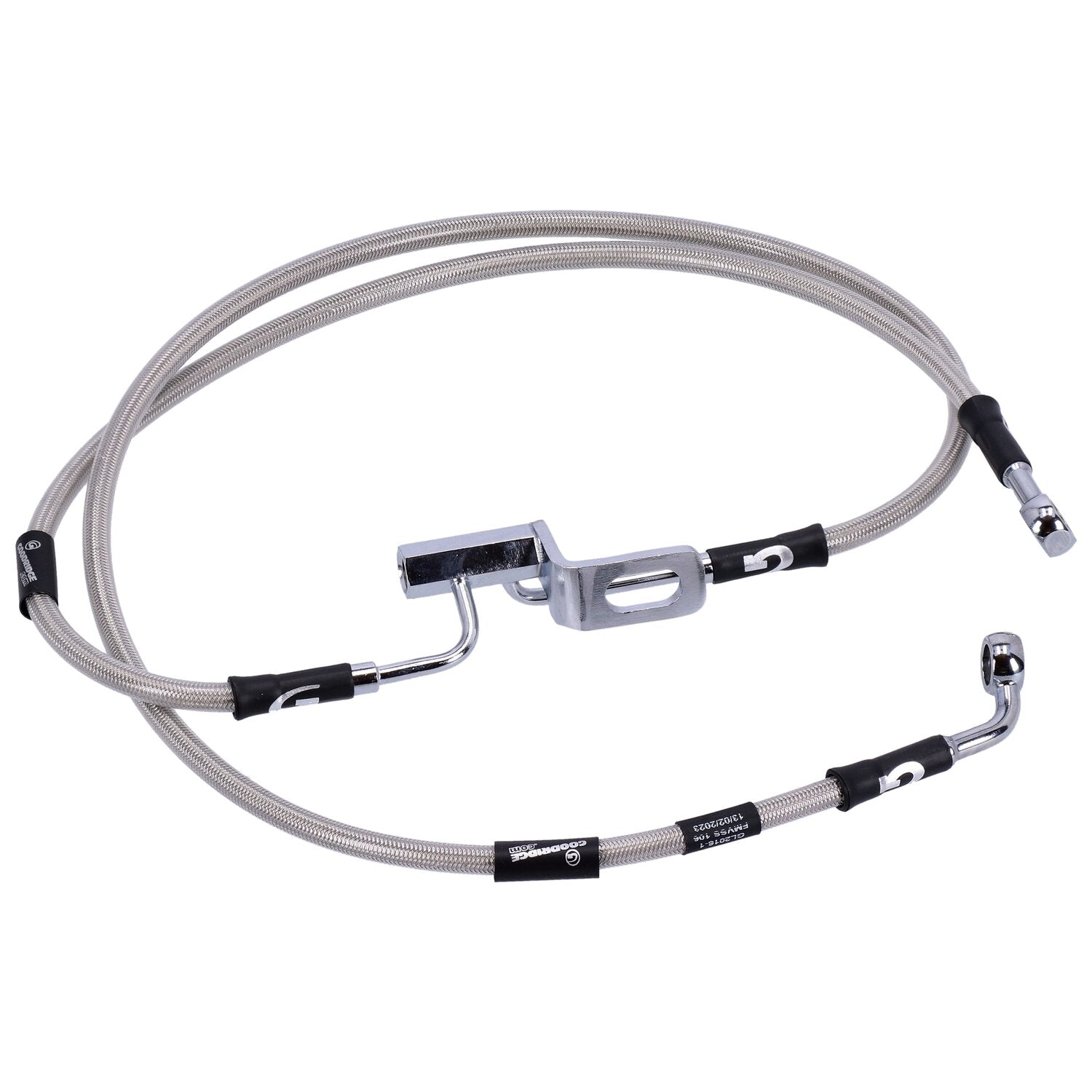 MCS by Goodridge brake line rear stainless clear coated