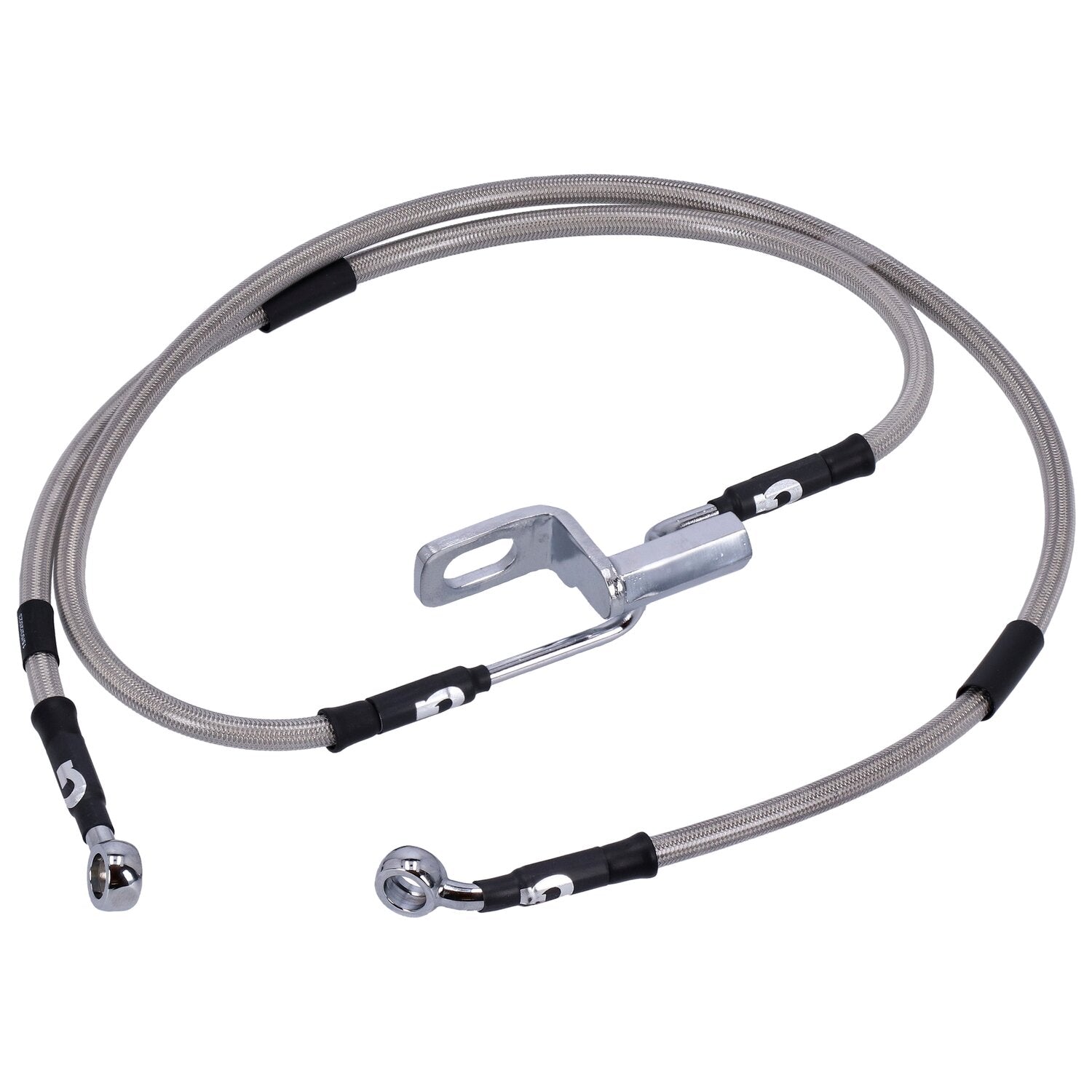 MCS by Goodridge brake line rear stainless clear coated