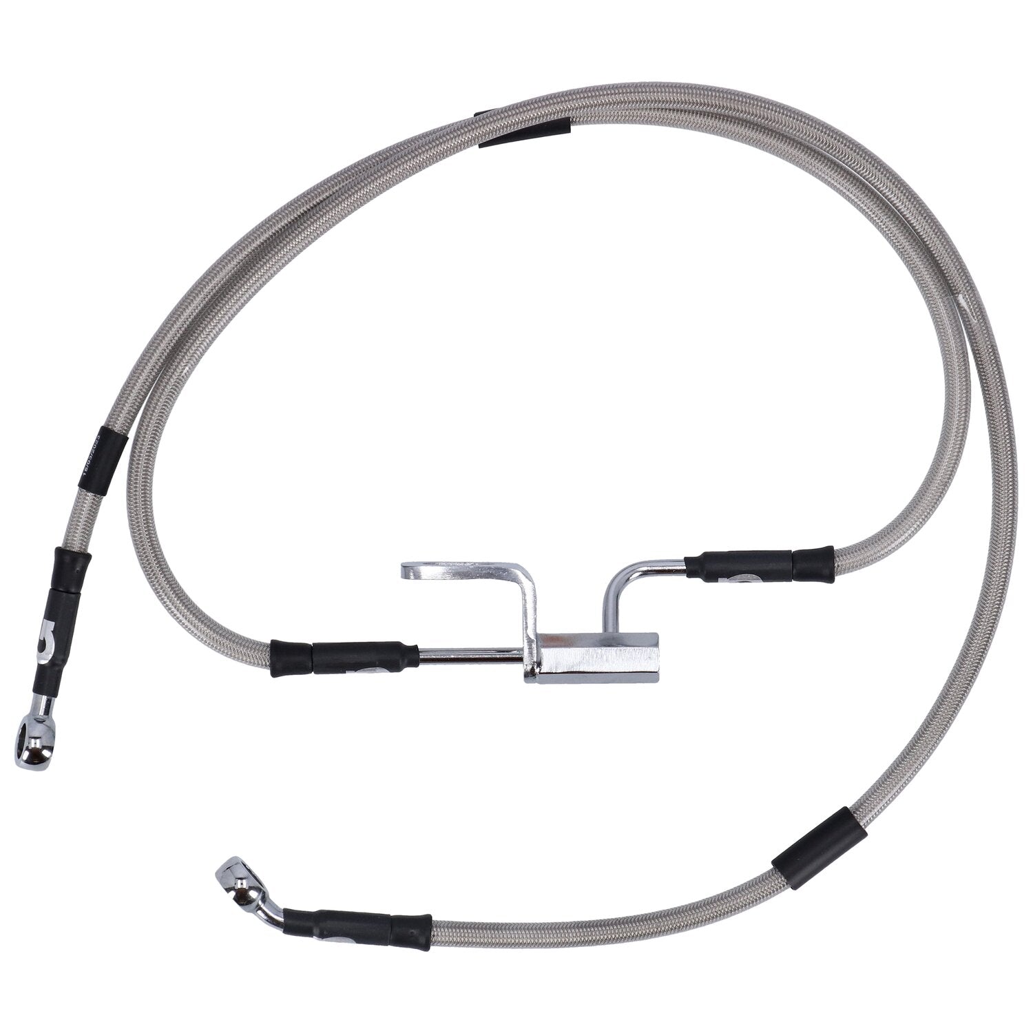 MCS by Goodridge brake line rear stainless clear coated