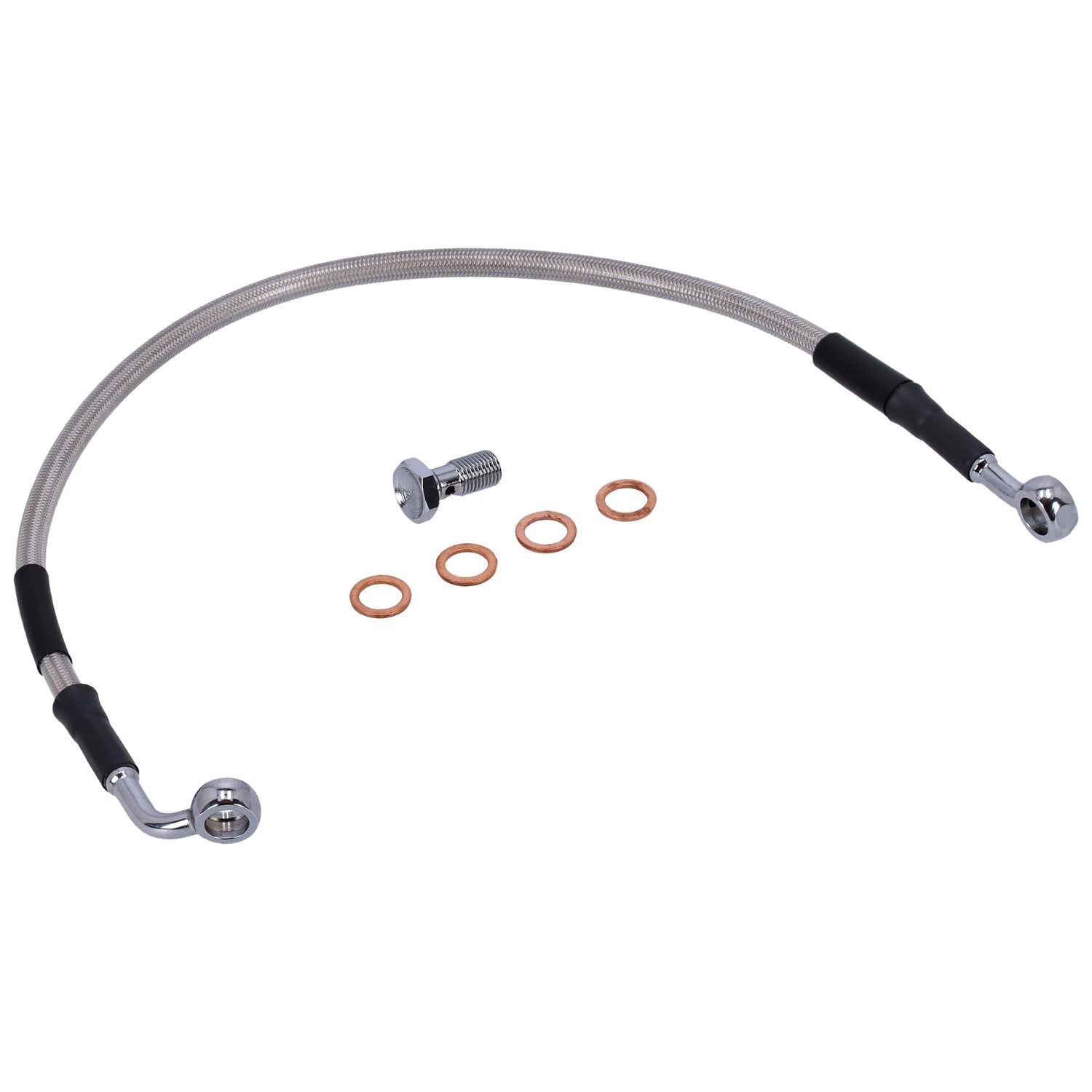 MCS by Goodridge brake line rear stainless clear coated