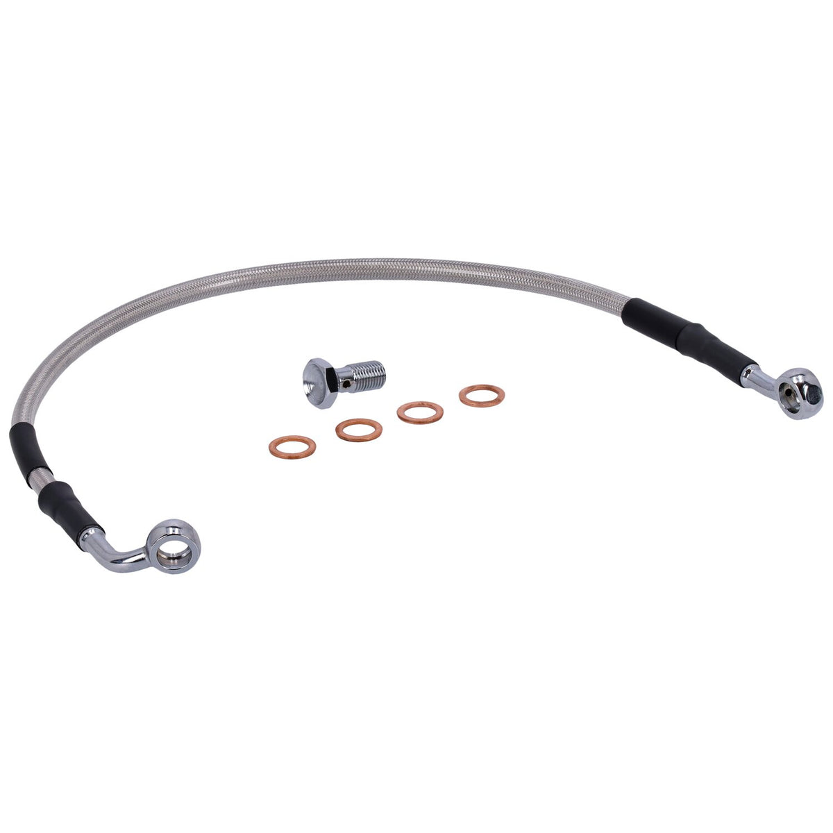 MCS by Goodridge brake line rear stainless clear coated