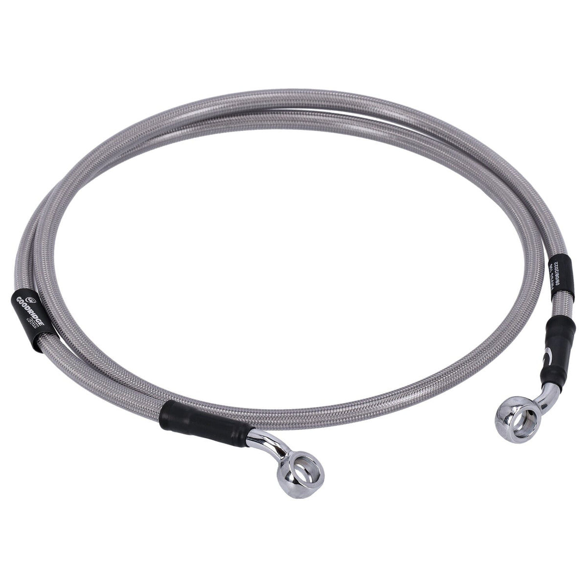 MCS by Goodridge brake line front stainless clear coated