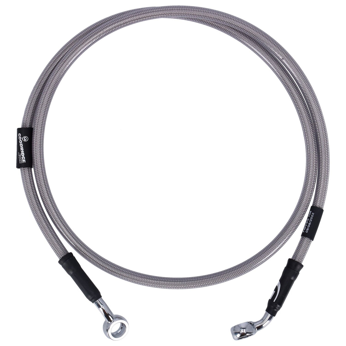MCS by Goodridge brake line front stainless clear coated