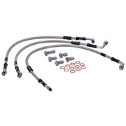MCS by Goodridge brake line front stainless clear coated