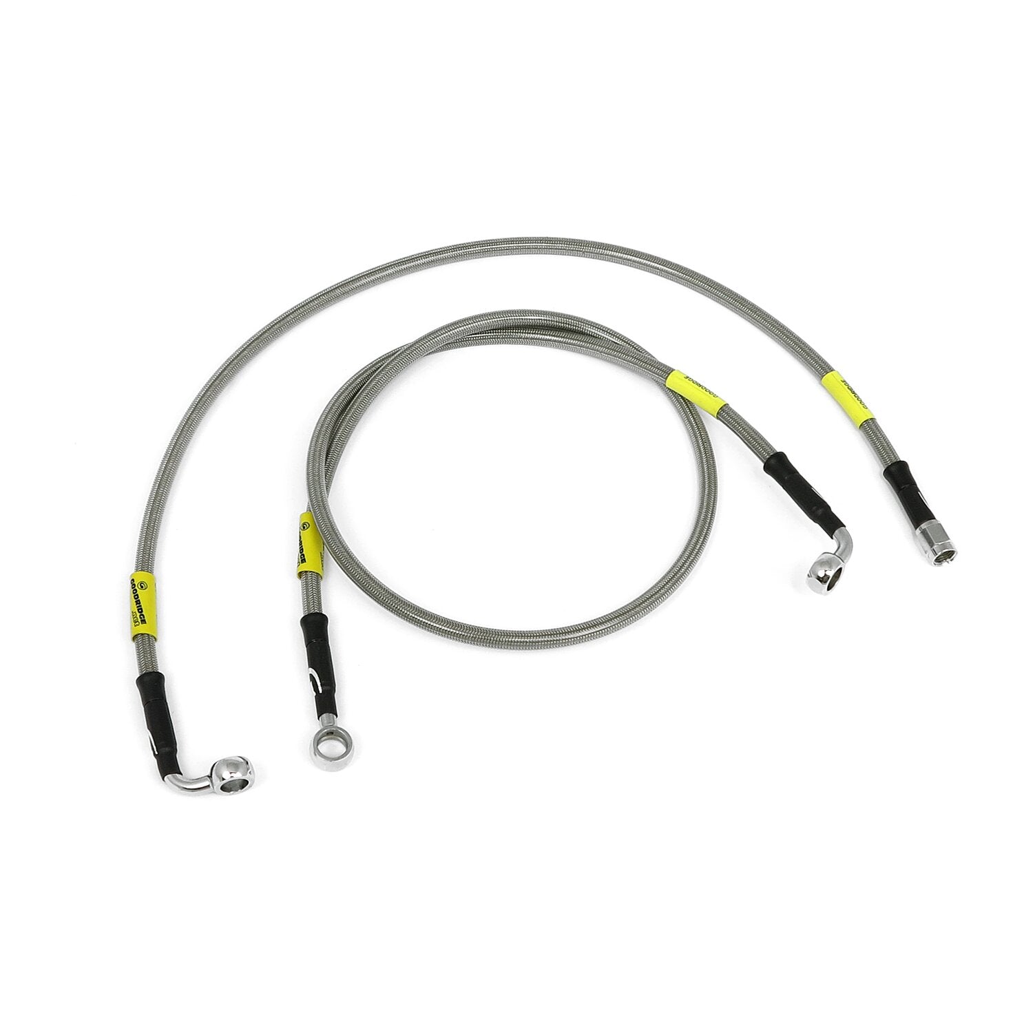 MCS by Goodridge brake line front stainless clear coated