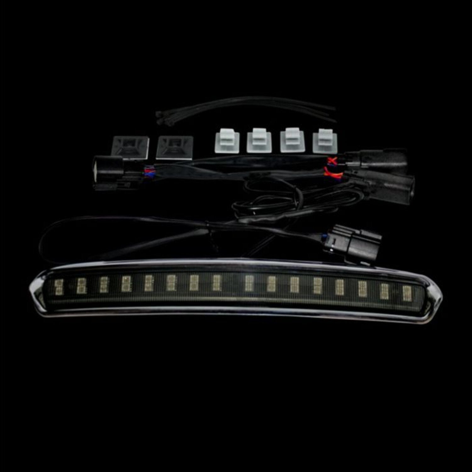 Custom Dynamics Tour-Pak® lid light - Chrome smoke lens