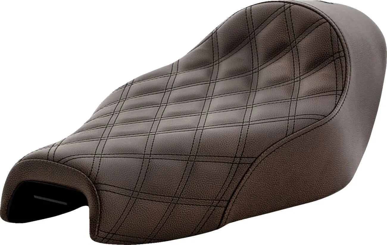 Saddlemen Renegade Lattice Stitch Solo Seat - For Harley Davidson