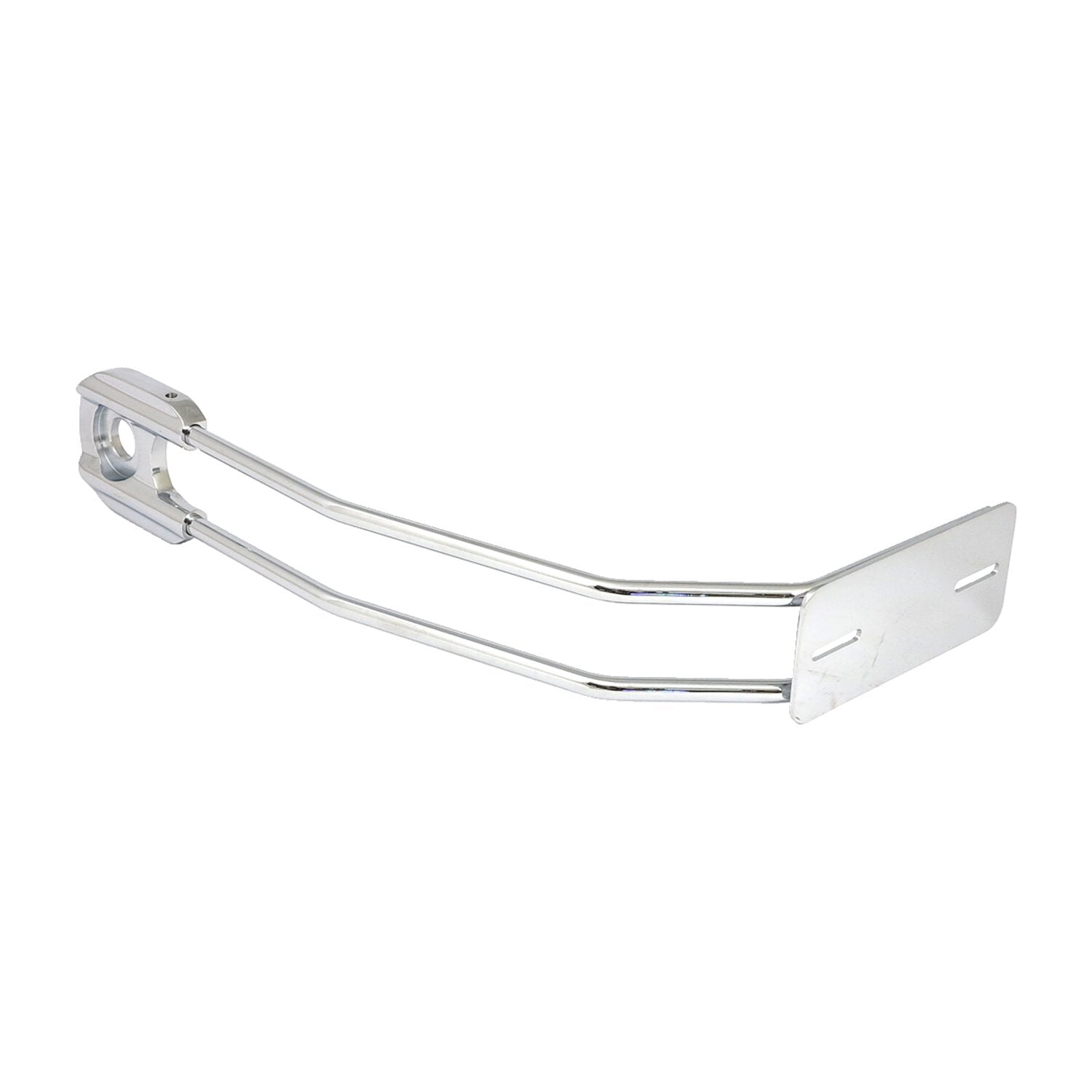 MCS Behind tire license plate holder axle mount - Chrome