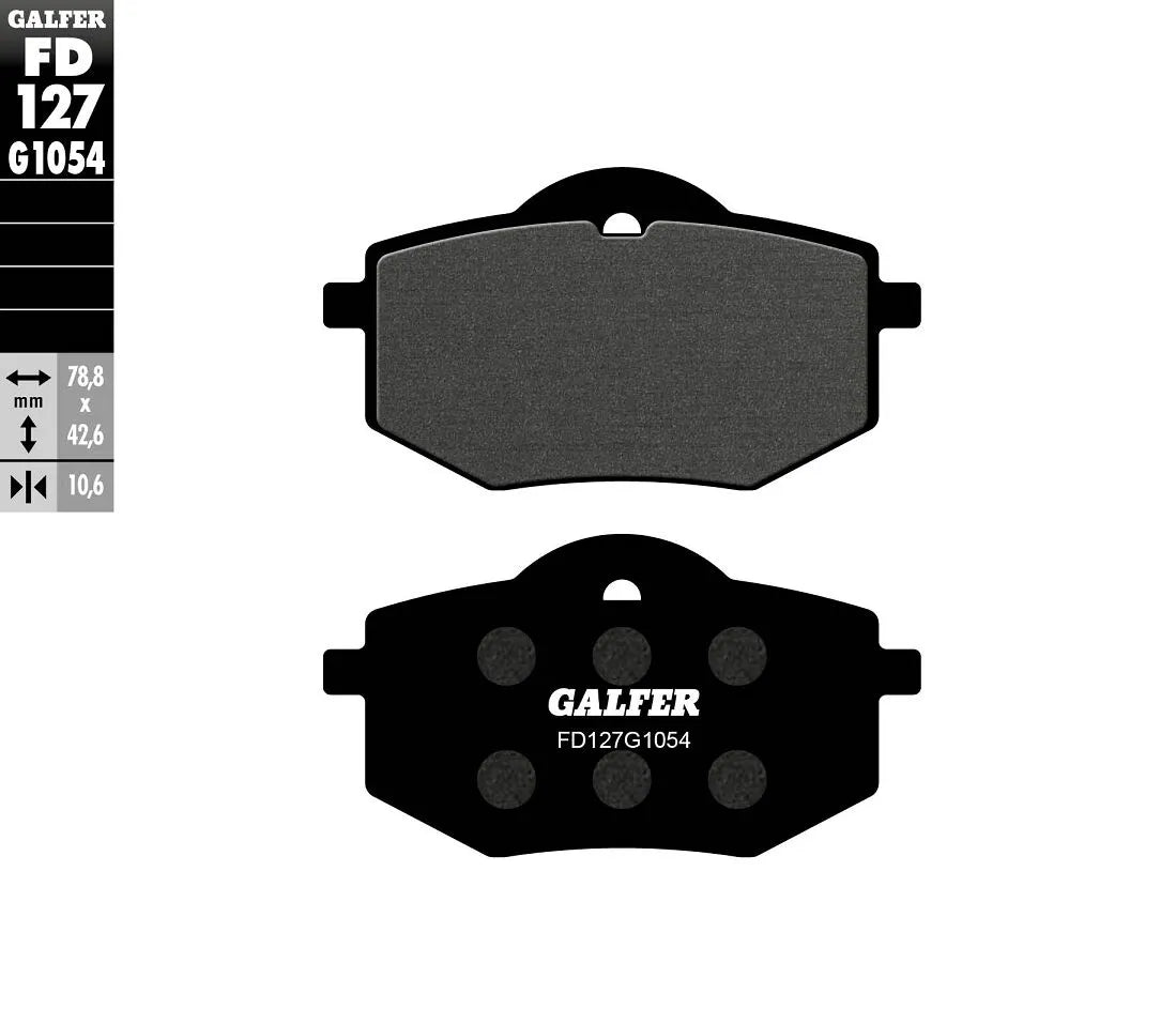 Galfer Semi-metallic Brake Pads For Oem Replacement - Front