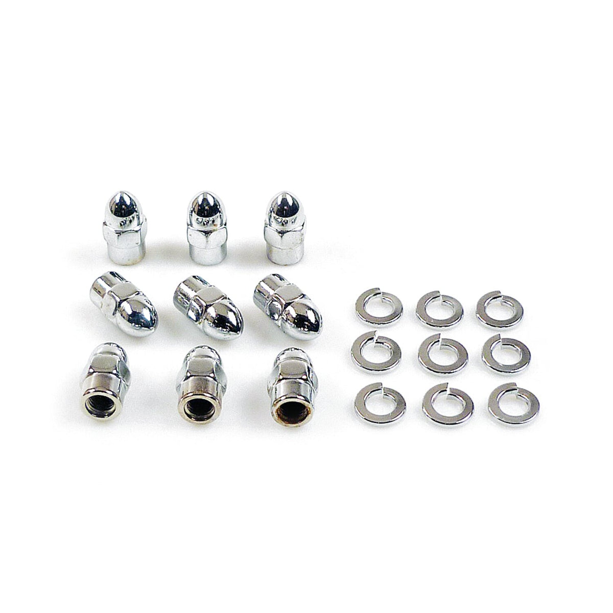 Gardner-Westcott transmission side cover screw kit - Chrome Acorn