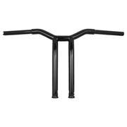 Burly Dominator raked 1-1/4" T-bar 14" rise - Gloss black