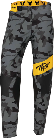 Thor Women's Sportmode Shadow Pants - Black/Yellow/Camo Gray