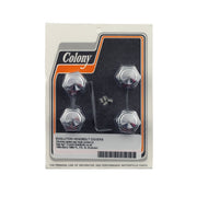 Colony head bolt cover kit - Cap style chrome