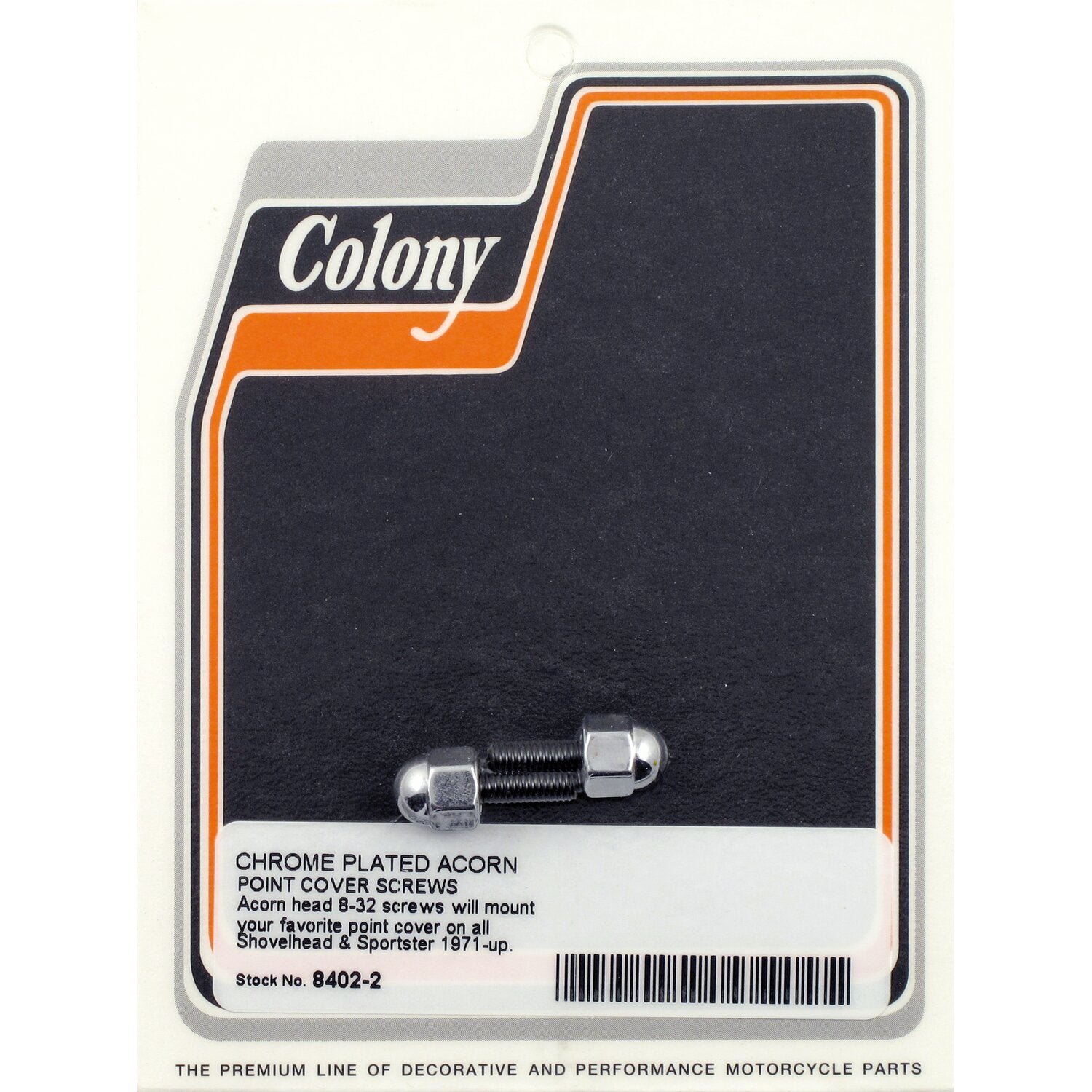 Colony point cover mount kit - Acorn chrome