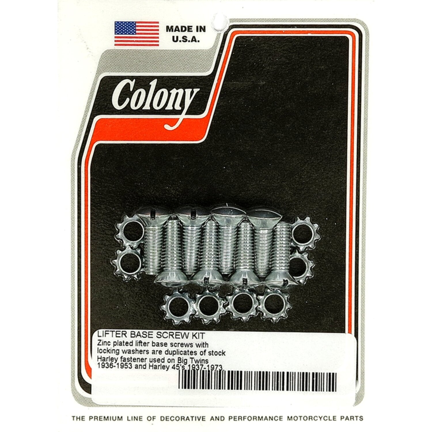 Colony tappet block mount kit - OEM style zinc