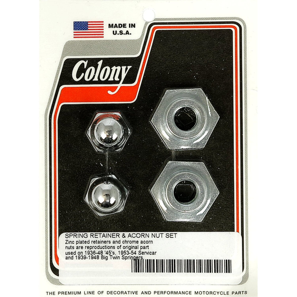 Colony springer retainer & top nut set