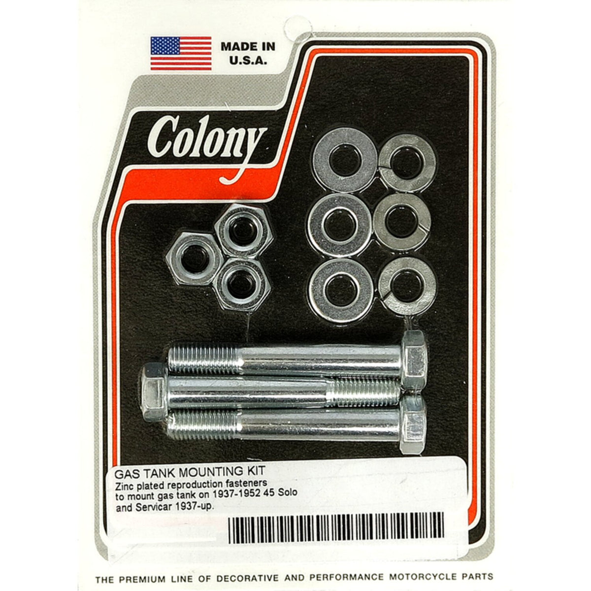 Colony oil tank mount kit - Zinc plated
