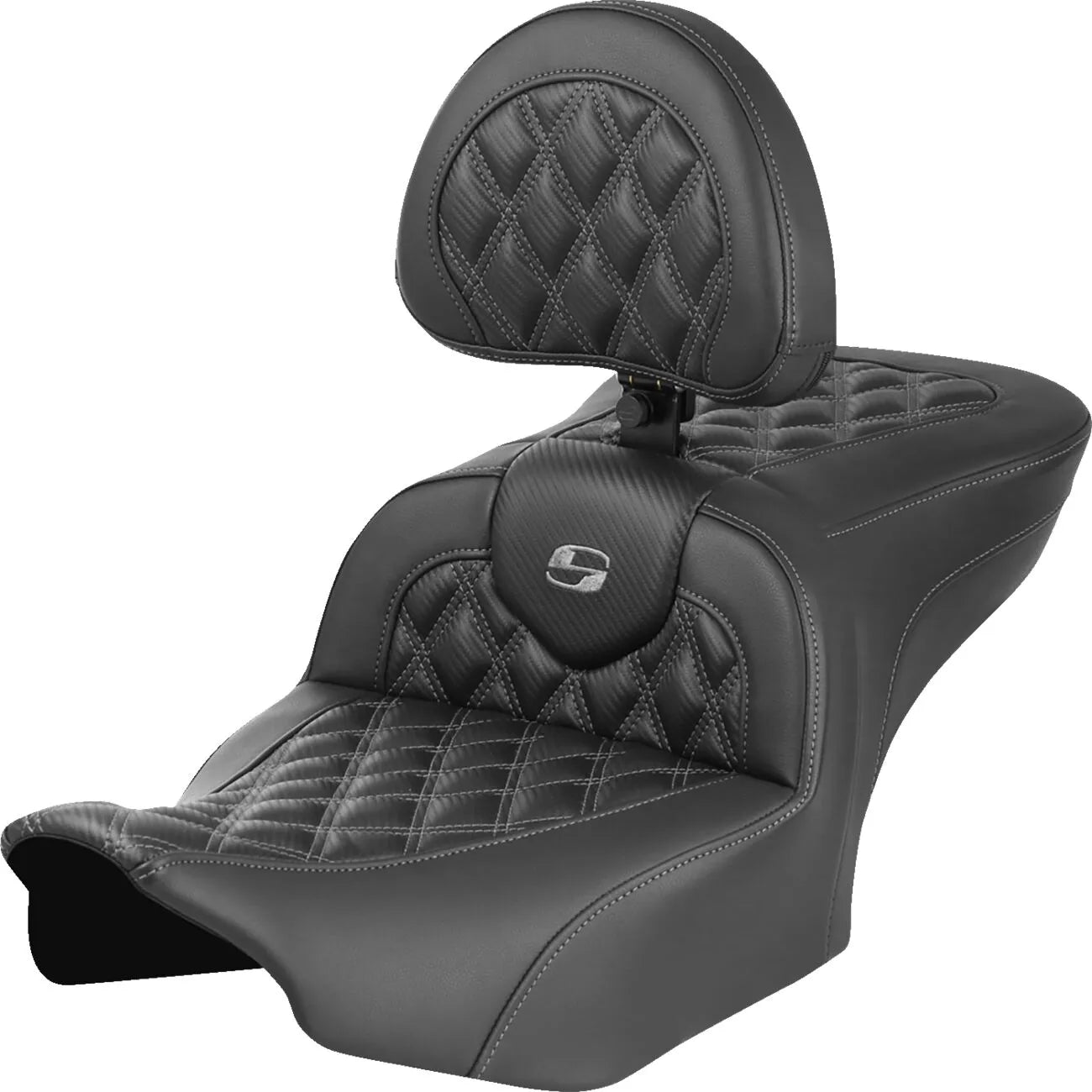 Saddlemen Roadsofa Lattice Stitch Seat - For Harley Davidson