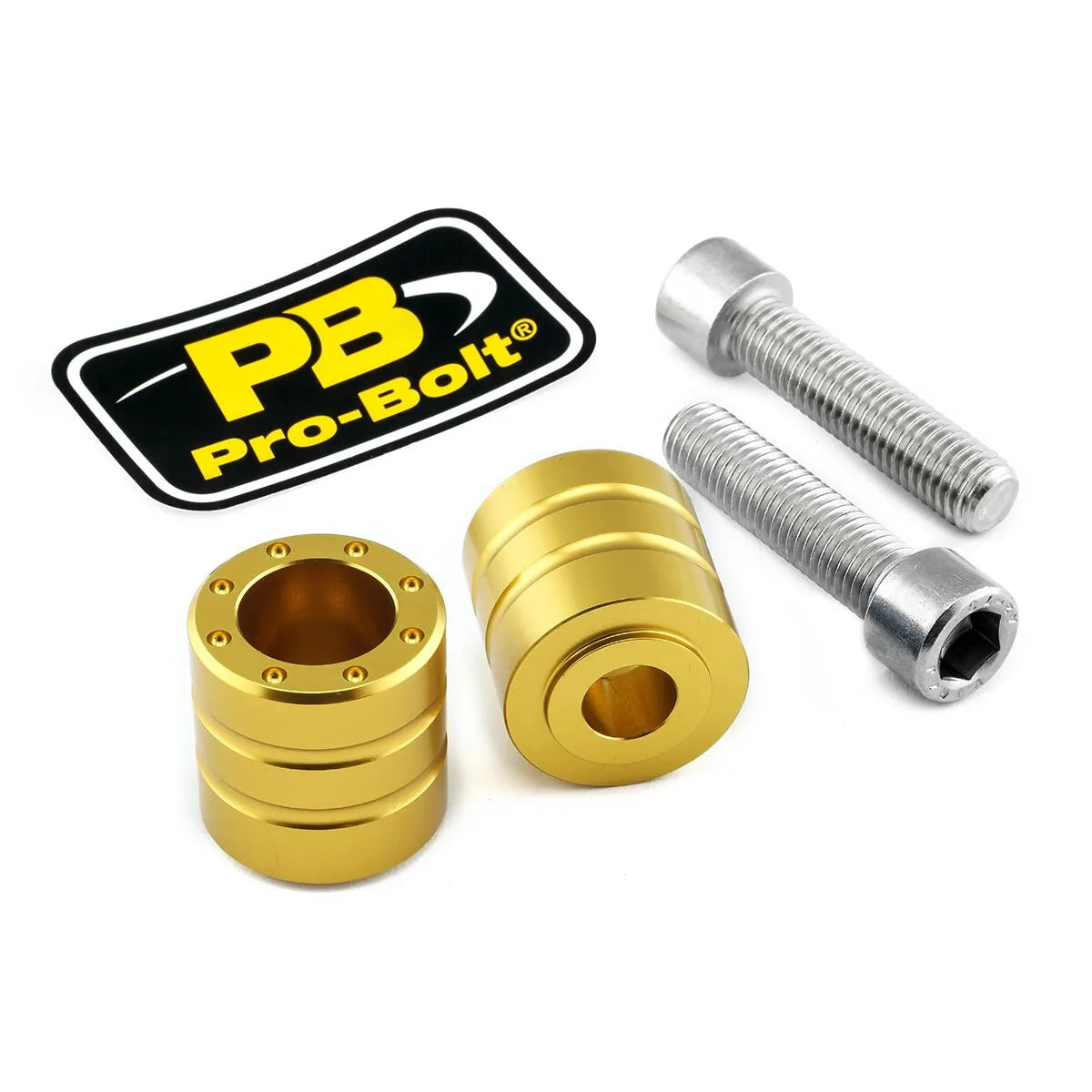 Pro Bolt Aluminium Bar Ends - Gold