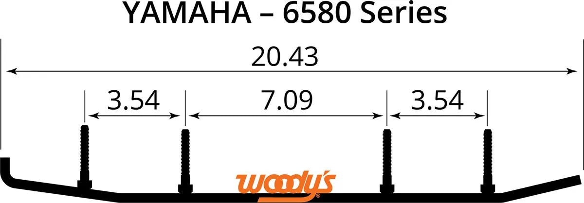 Woody's Top-Stock Wear Bars for Yamaha