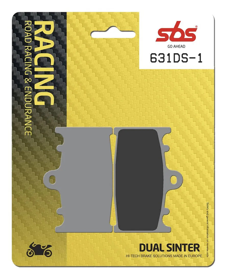 Sbs Ds Racing Dual Sintered Brake Pads Set - Front