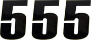 Moose Offroad Vinyl Race Numbers 4.5" Black