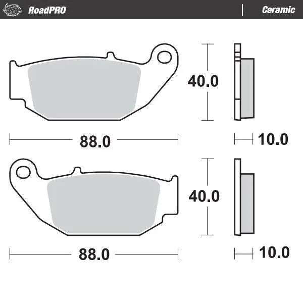 Moto-master Ceramic Brake Pads For Sport/touring Motorcycles - Rear